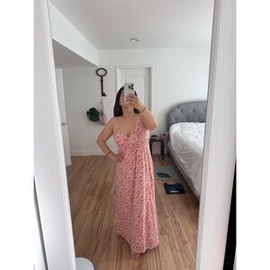 Garnet Hill Maxi Paisley Maxi‎ dress Boho Style size Large